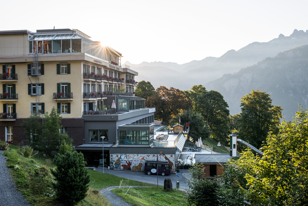 Un hotel per famiglie in montagna