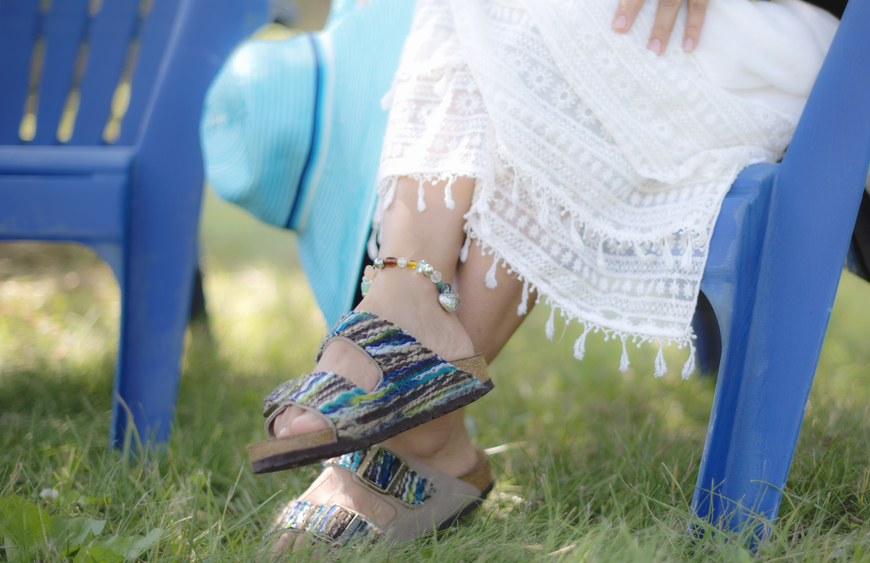 Donna con Birkenstock
