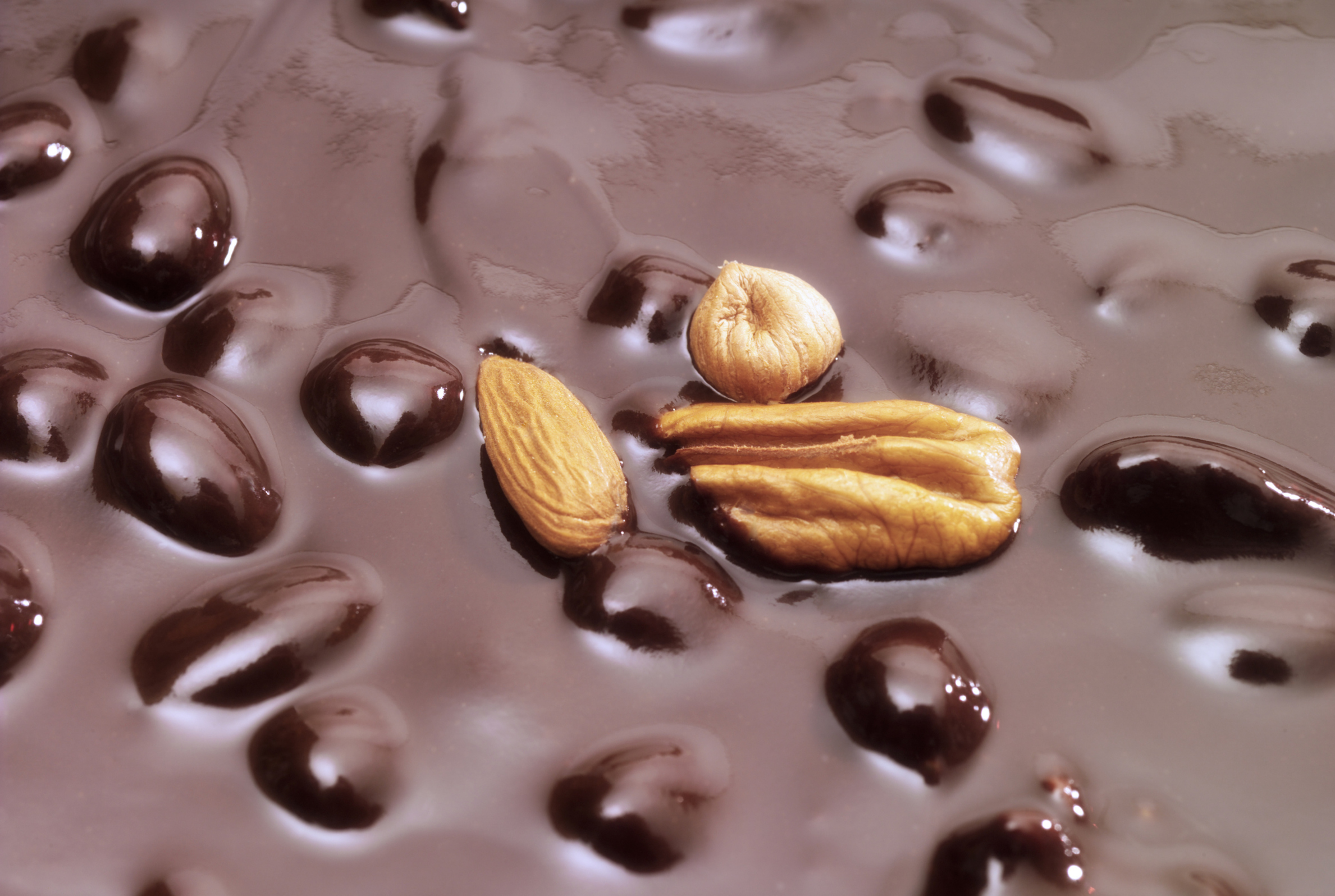 Frutta a guscio nel cioccolato