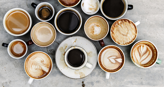 Kaffee in verschiedenen Variationen