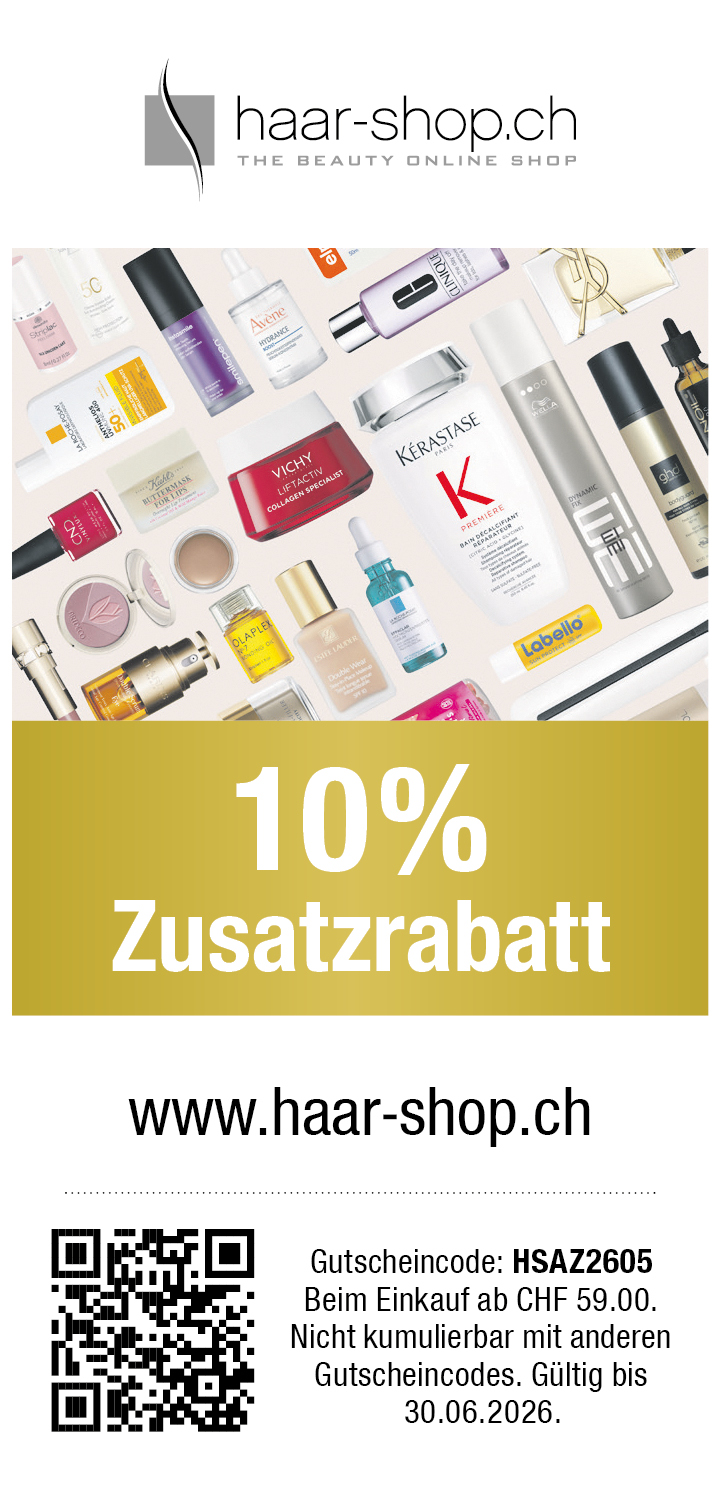 10% Zusatzrabatt bei haar-shop.ch