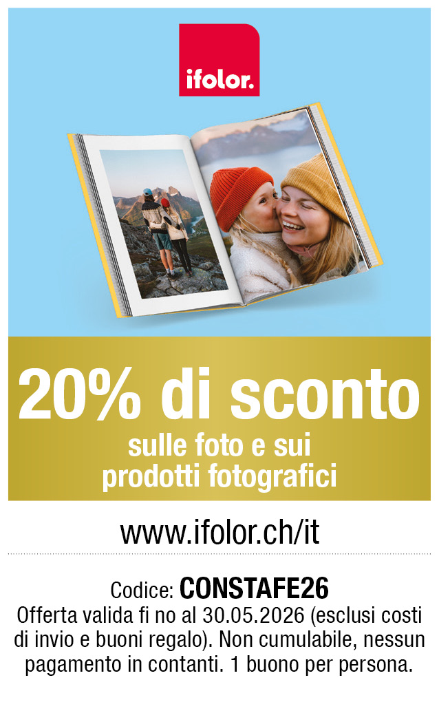 Buono: 20% di sconto sulle foto e sui prodotti fotografici da ifolor.ch