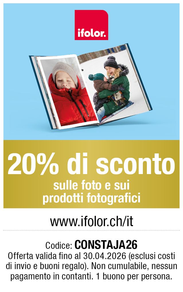 Buono: 20% di sconto sulle foto e sui prodotti fotografici da ifolor.ch