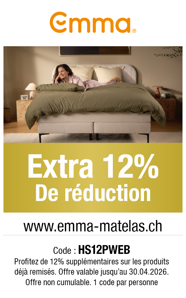 Bon: Profitez d'une réduction de 12% pour tous les produits Emma chez emma-maletas.ch.