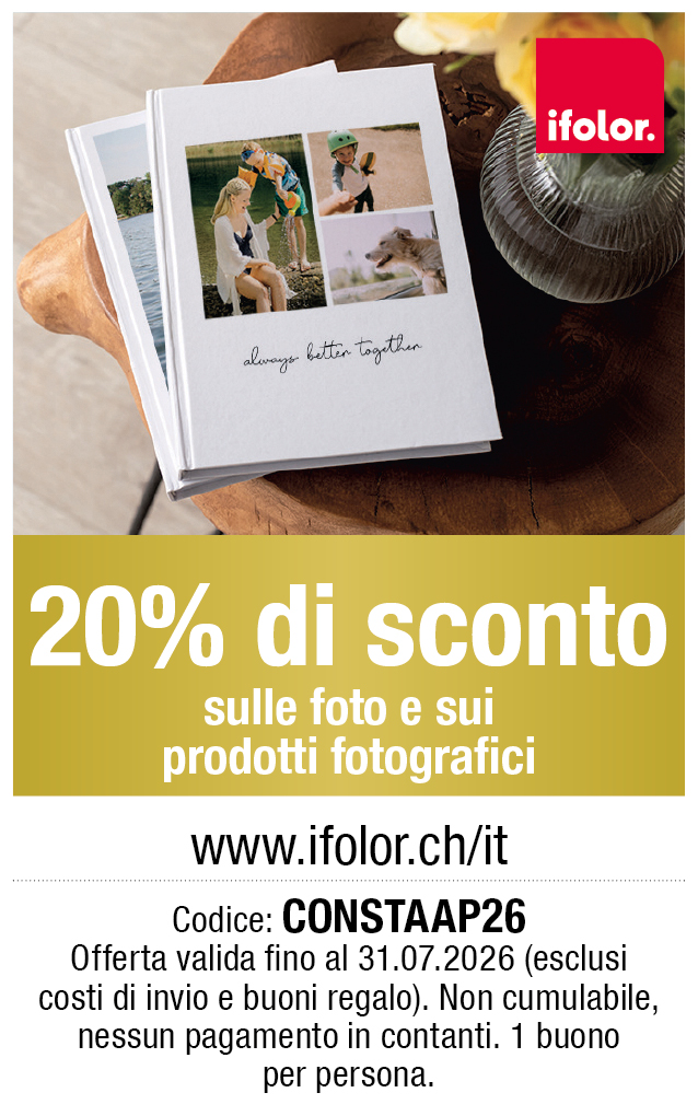 Buono: 20% di sconto sulle foto e sui prodotti fotografici da ifolor.ch