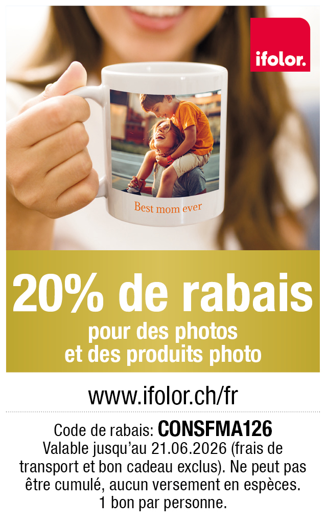Bon: 20% de rabais pour des photos e des produits photo chez ifolor
