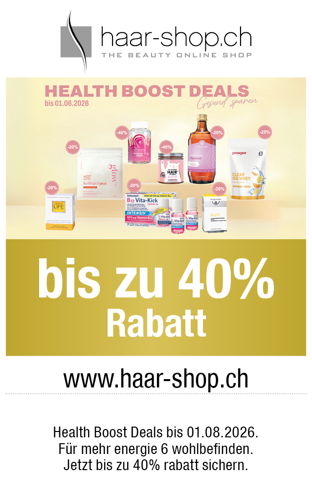 Health Boost Deals: Bis 40% Rabatt bei haar-shop.ch