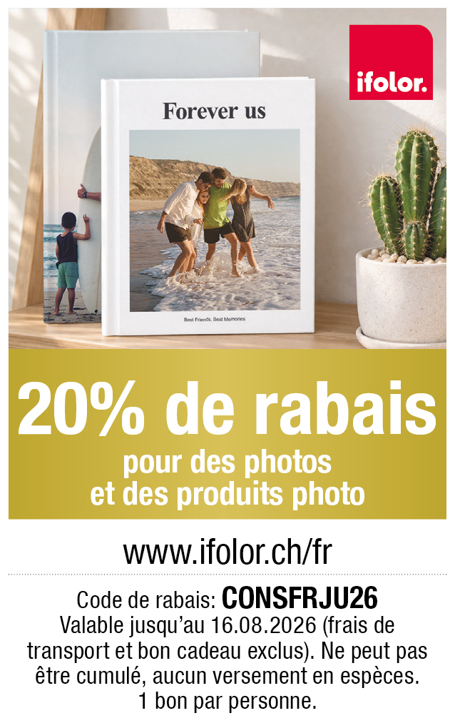 Bon: 20% de rabais pour des photos e des produits photo chez ifolor
