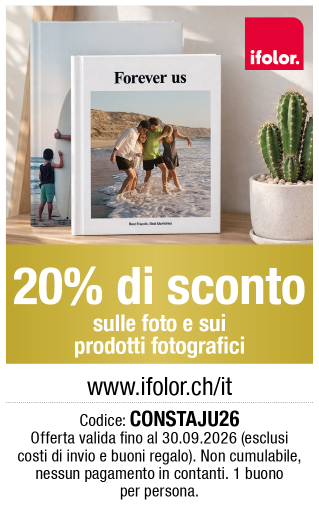 Buono: 20% di sconto sulle foto e sui prodotti fotografici da ifolor.ch