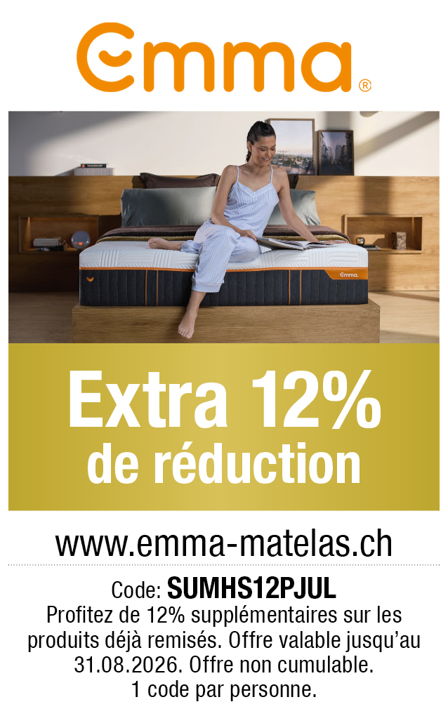 Bon: Profitez d'une réduction de 12% pour tous les produits Emma chez emma-maletas.ch.