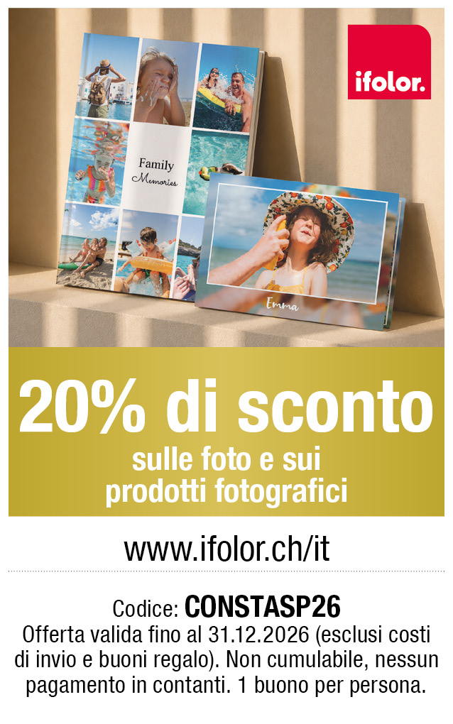 Buono: 20% di sconto sulle foto e sui prodotti fotografici da ifolor.ch