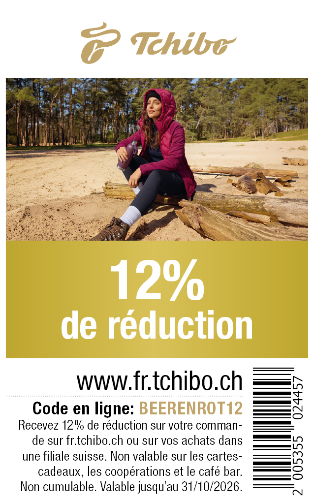 Bon: 12% de réduction sur votre commande sur tchibo.ch