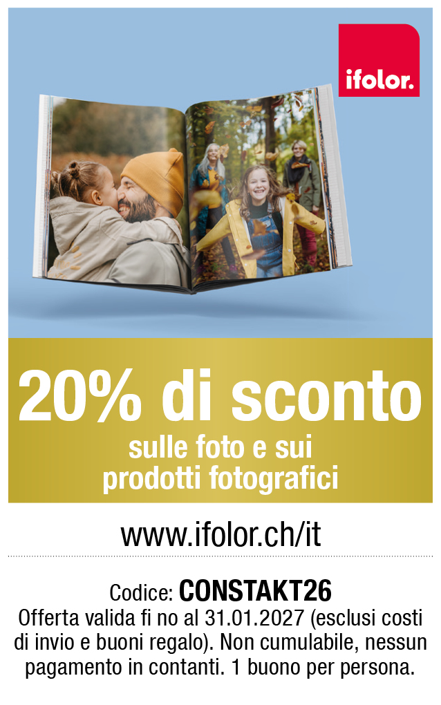 Buono: 20% di sconto sulle foto e sui prodotti fotografici da ifolor.ch